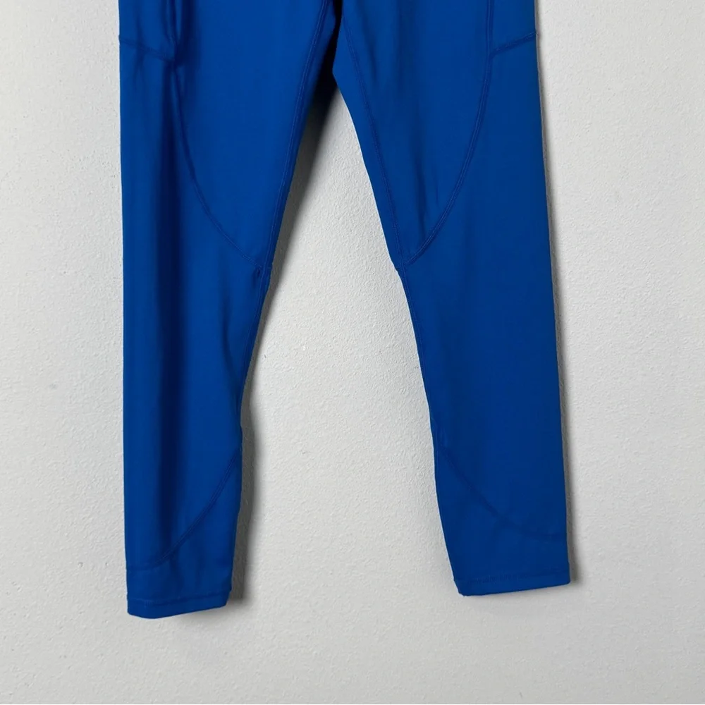 Zyia Active Reflective Pocket Light N Tight Hi Rise 7/8 Leggings‎ Size 6-8 Blue